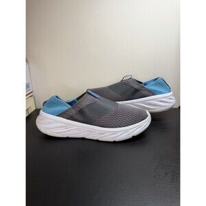Hoka One One Ora Recovery Shoes Slip On Gray Blue Mens Size 11 US - 1099677-EDNB